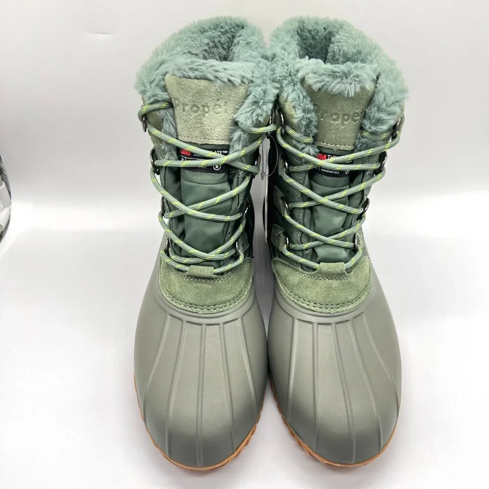 10XX 10 4E EXTRA EXTRA WIDE WIDTH Propet Ingrid Green‎ Winter Snow Boots Shoes